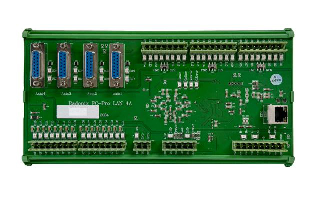کنترلر controller cnc سی ان سی Radonix رادونیکس چهار محور 4 axis مدل PC-Pro LAN 4A Smart (کنترلر با سه محور فعال)