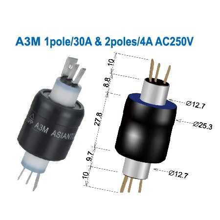 اسلیپ رینگ یک پل (روتاری کانکتور) Asiantool ایشن تول ساخت تایوان مدل A3M